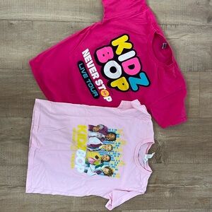 Kidz Bop concert t-shirts.  Set of 2. Youth size M